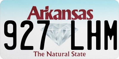AR license plate 927LHM
