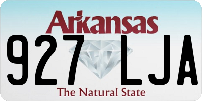AR license plate 927LJA