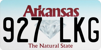 AR license plate 927LKG
