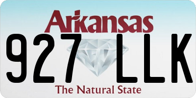 AR license plate 927LLK
