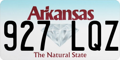 AR license plate 927LQZ