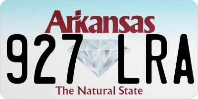 AR license plate 927LRA
