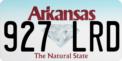 AR license plate 927LRD