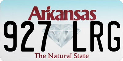 AR license plate 927LRG