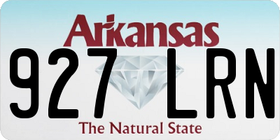 AR license plate 927LRN