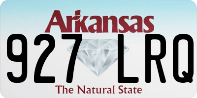 AR license plate 927LRQ