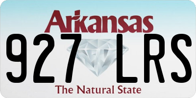 AR license plate 927LRS