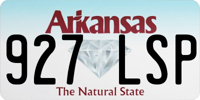 AR license plate 927LSP