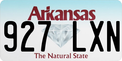 AR license plate 927LXN