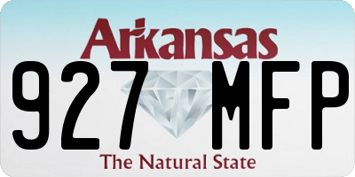 AR license plate 927MFP