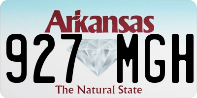 AR license plate 927MGH