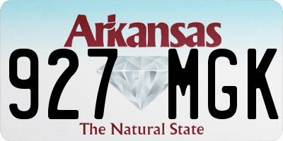 AR license plate 927MGK