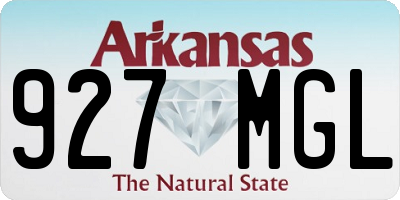 AR license plate 927MGL