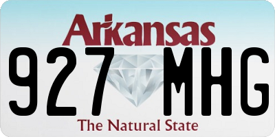 AR license plate 927MHG