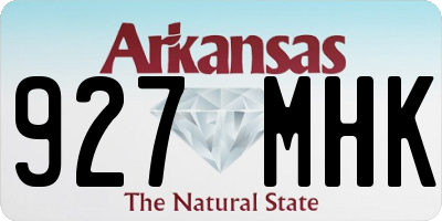 AR license plate 927MHK