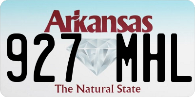 AR license plate 927MHL