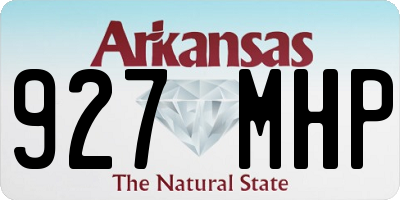 AR license plate 927MHP