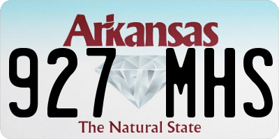AR license plate 927MHS