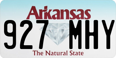 AR license plate 927MHY