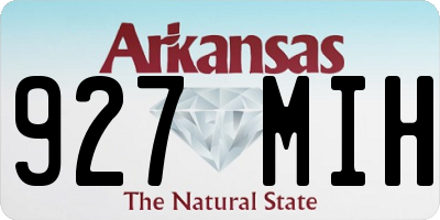 AR license plate 927MIH