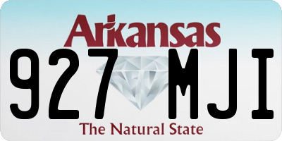 AR license plate 927MJI