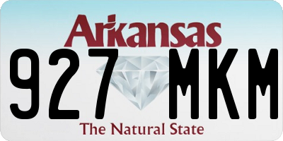 AR license plate 927MKM