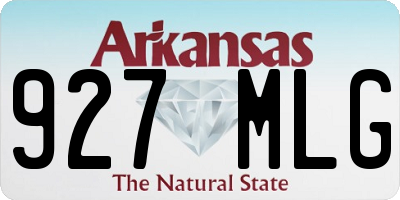 AR license plate 927MLG