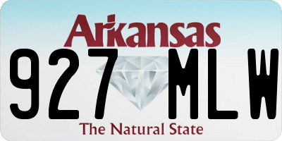 AR license plate 927MLW
