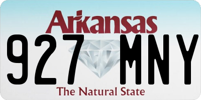AR license plate 927MNY