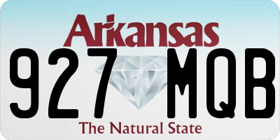 AR license plate 927MQB
