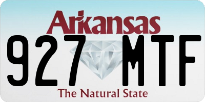 AR license plate 927MTF
