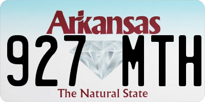 AR license plate 927MTH