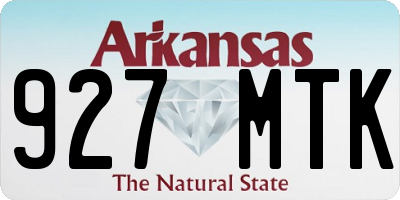 AR license plate 927MTK