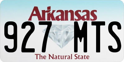 AR license plate 927MTS