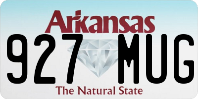 AR license plate 927MUG