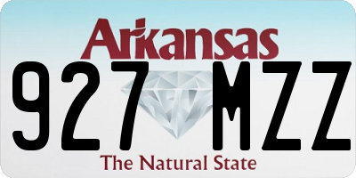 AR license plate 927MZZ