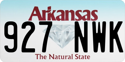 AR license plate 927NWK