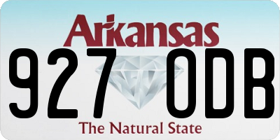 AR license plate 927ODB