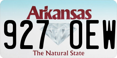 AR license plate 927OEW