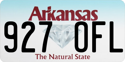 AR license plate 927OFL