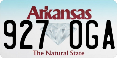 AR license plate 927OGA