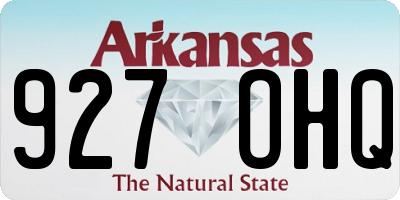 AR license plate 927OHQ