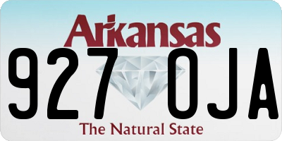 AR license plate 927OJA