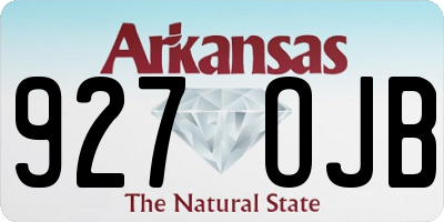 AR license plate 927OJB