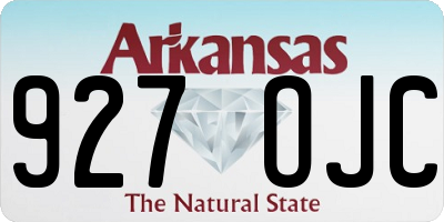 AR license plate 927OJC