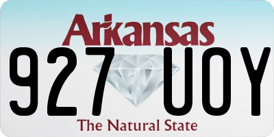 AR license plate 927UOY
