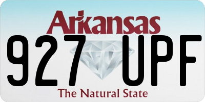 AR license plate 927UPF