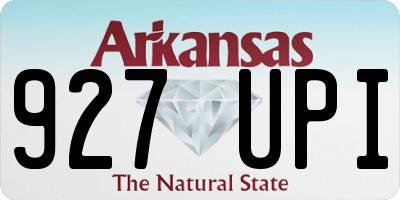 AR license plate 927UPI