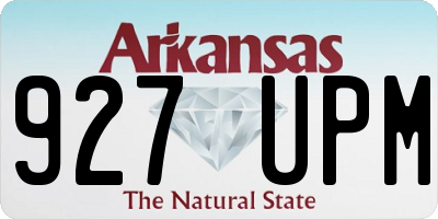 AR license plate 927UPM