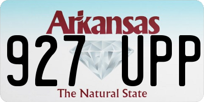 AR license plate 927UPP